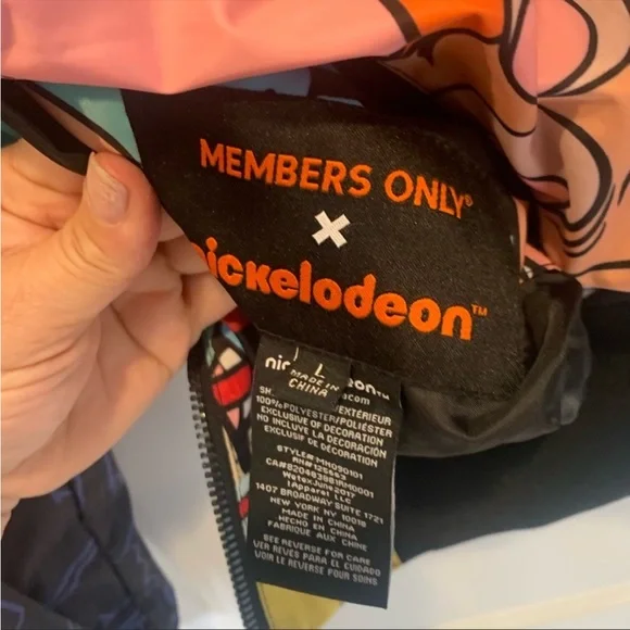 MENS MEMBERS ONLY NICKELODEON BOMBER JACKET Women - Picture 16 of 16